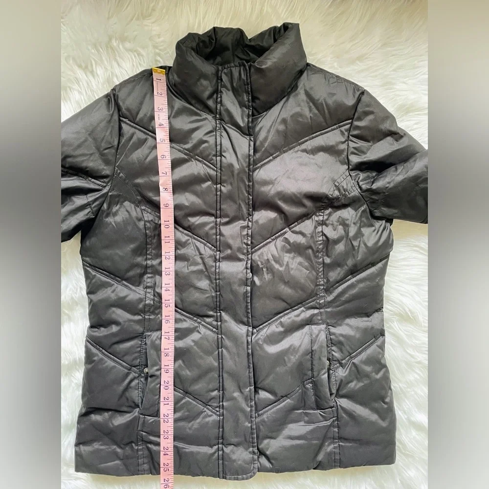 Gap | Women’s Black Medium Lightweight Soft Winter Jacket with Zipper & Buttons